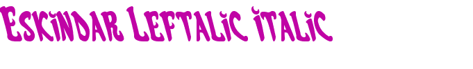 Eskindar Leftalic Italic